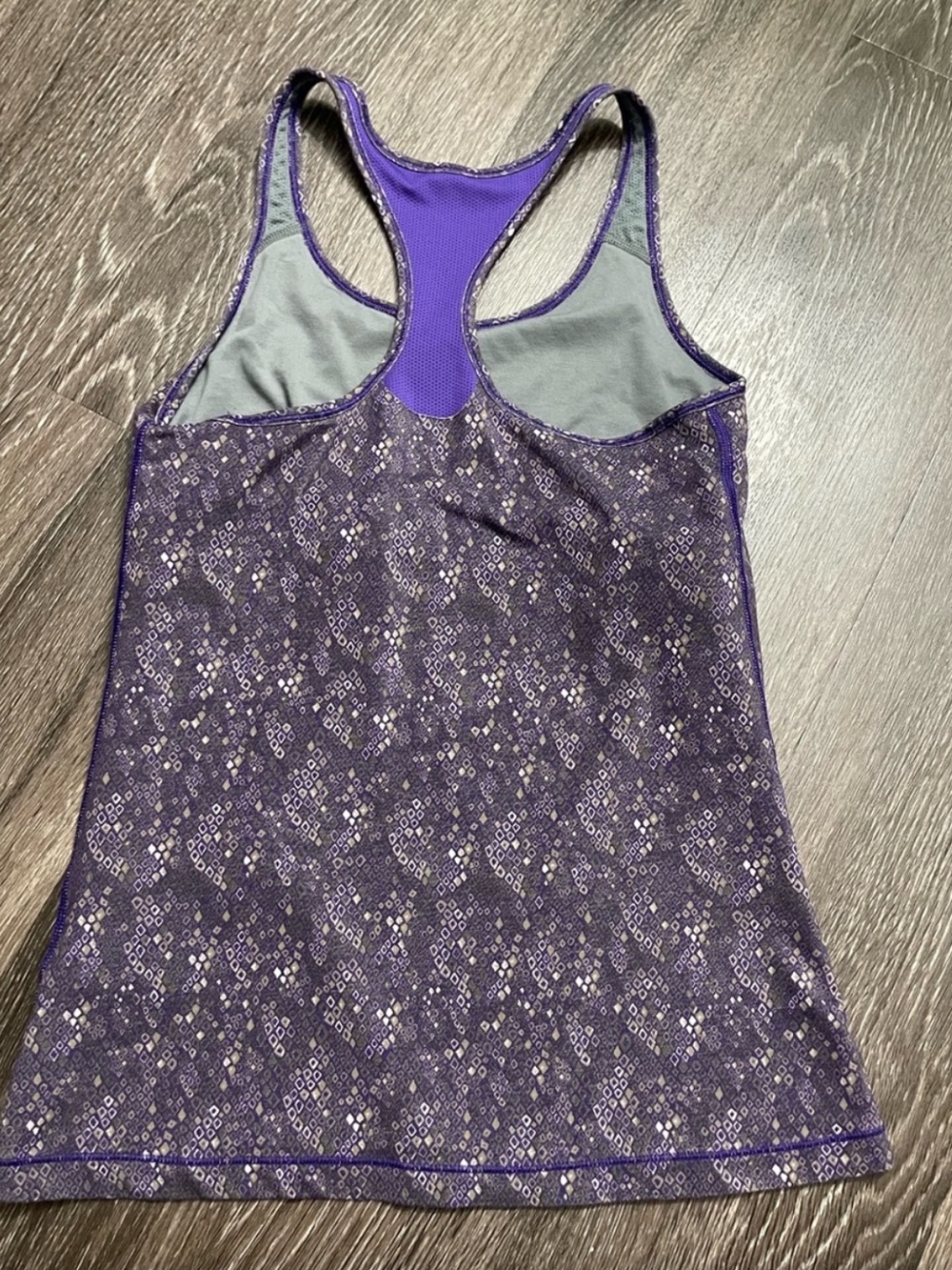 Nike Purple Patterned Racerback Tank Top - Picture 4 of 8